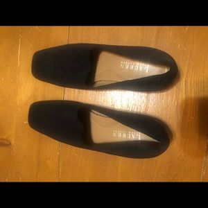 Black Ralph Lauren flat loafers
